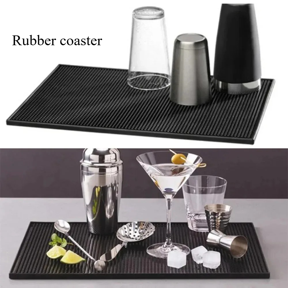 Bar Mat Rubber - Kauçuk Bar Matı Bardak Altlıkları Kahve