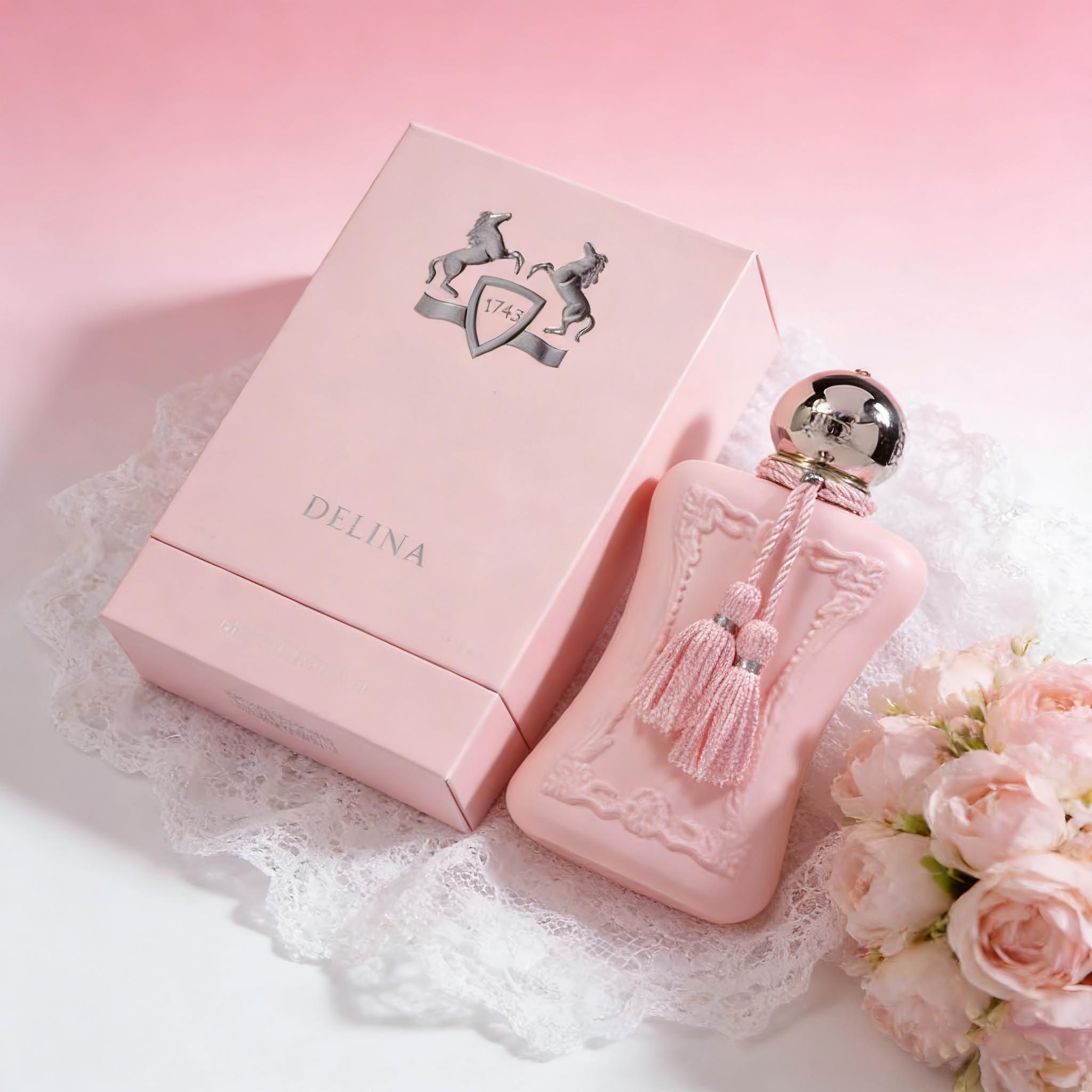 Home Bar Accessories - DELINA EDP: Püsküllü Zarif Pembe Şişe,