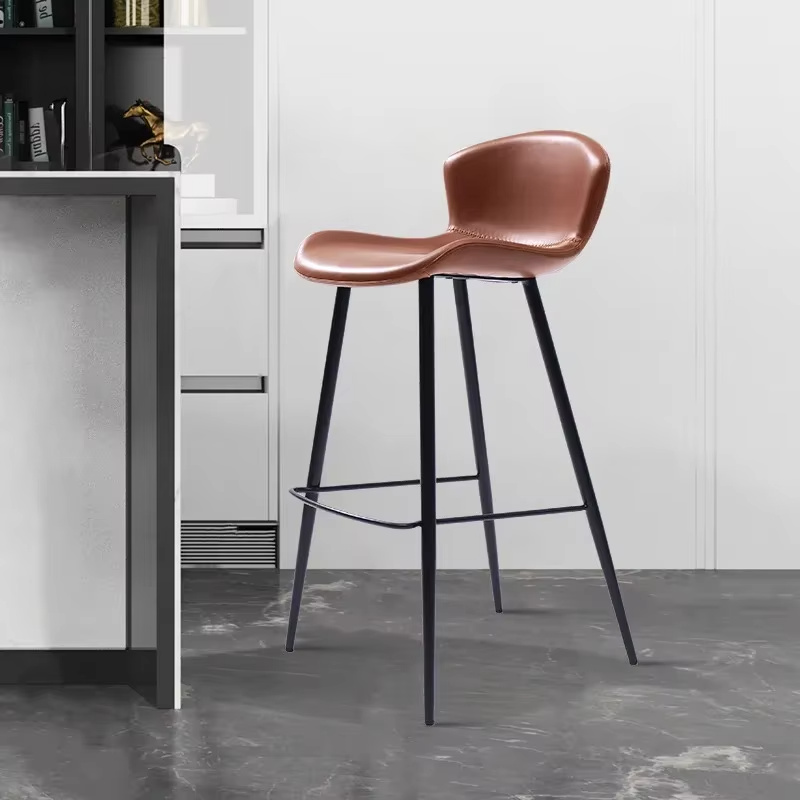 Home Bar Lounge - Tasarımcı Minimalist 2 Parça Bar Sandalyeleri