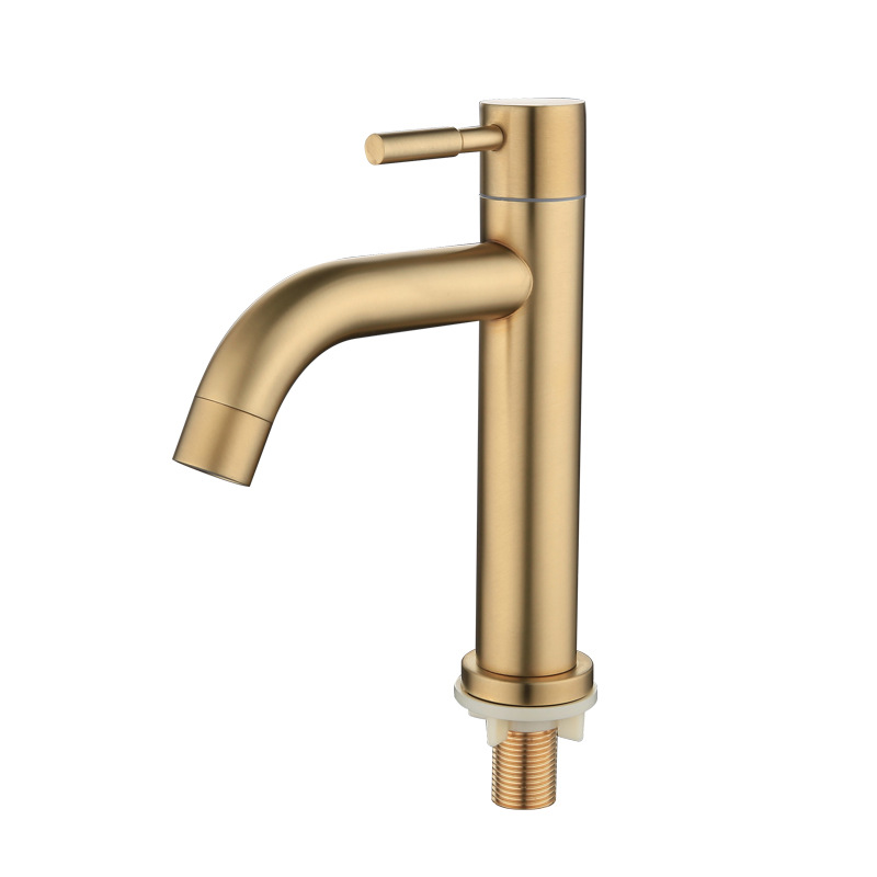 Home Bar Sink - 304 Paslanmaz Çelik Fırçalanmış Altın Tek