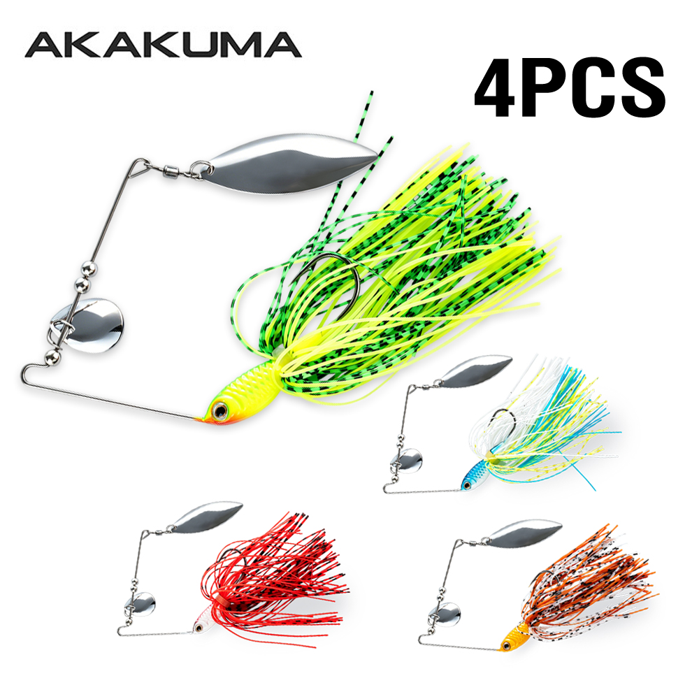 Jigger Double Sided - 4 adet 18g Spinnerbait Balıkçılık Yemi