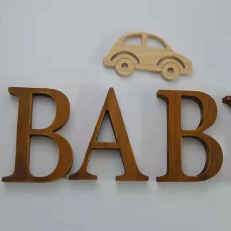 Home Bar Word - Retro Ahşap Kişiselleştirilmiş Ahşap İsim Plakaları
