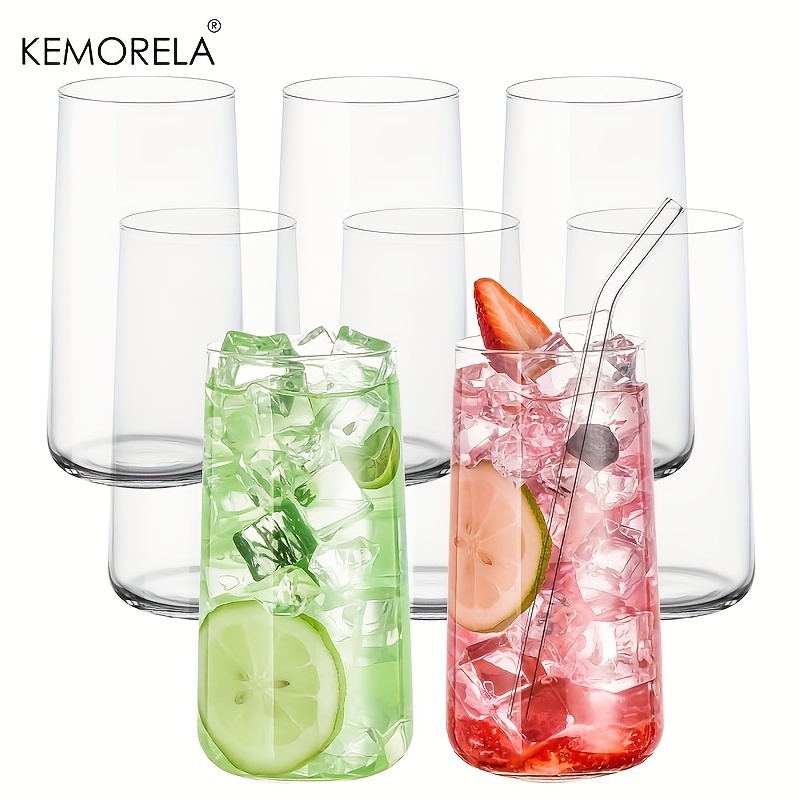 Highball Glass Set - 6 adet Highball cam viski kahve