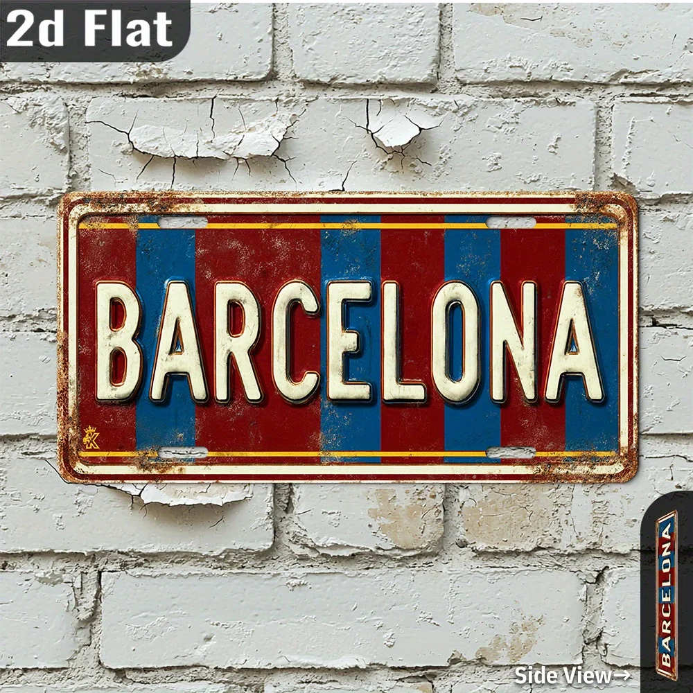Home Barcelona - 2D Düz, 1 adet Retro Barcelona