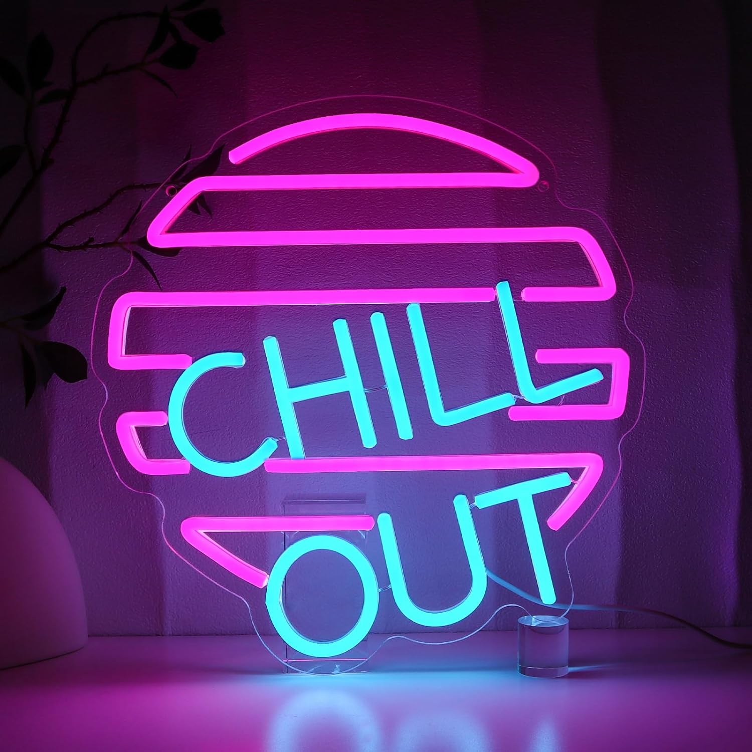 Home Bar Lounge - Chill Out duvar dekor için Neon