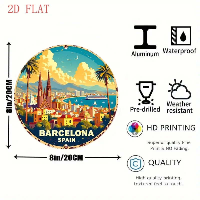 Yuvarlak 8in Barcelona İspanya - Home Barcelona incelemesi ve fiyatı