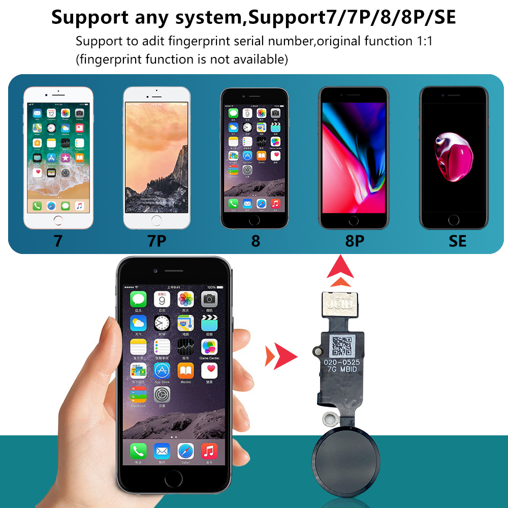 JC 6th 3D ev düğmesi Flex için - Home Bar Iphone incelemesi ve fiyatı