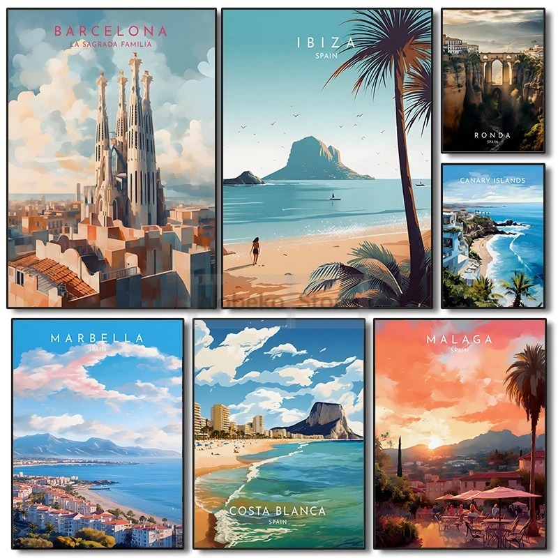 İspanya Seyahat Posteri Barcel - Home Barcelona incelemesi ve fiyatı