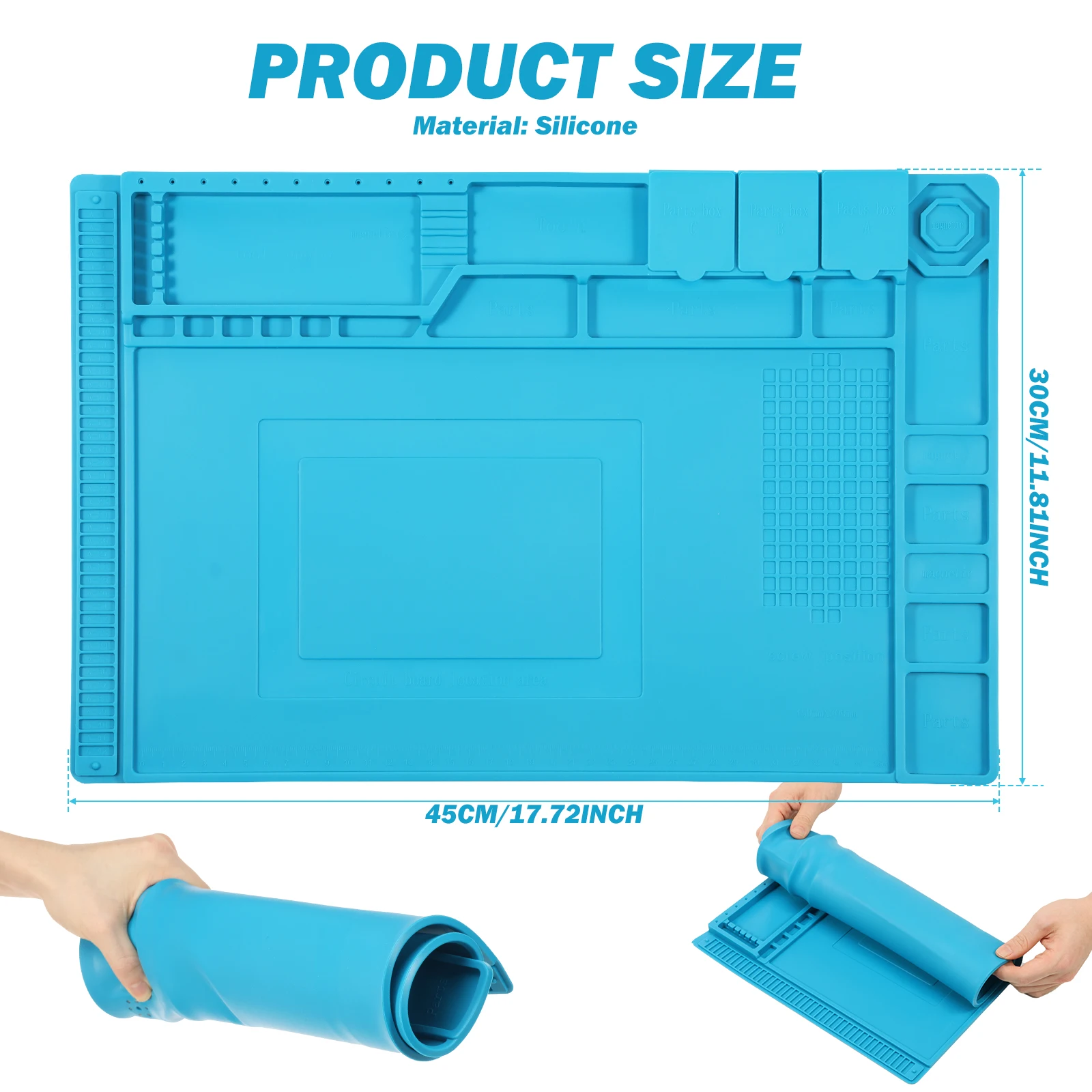 45x30cm silikon lehimleme matı - Bar Mat Rubber incelemesi ve fiyatı