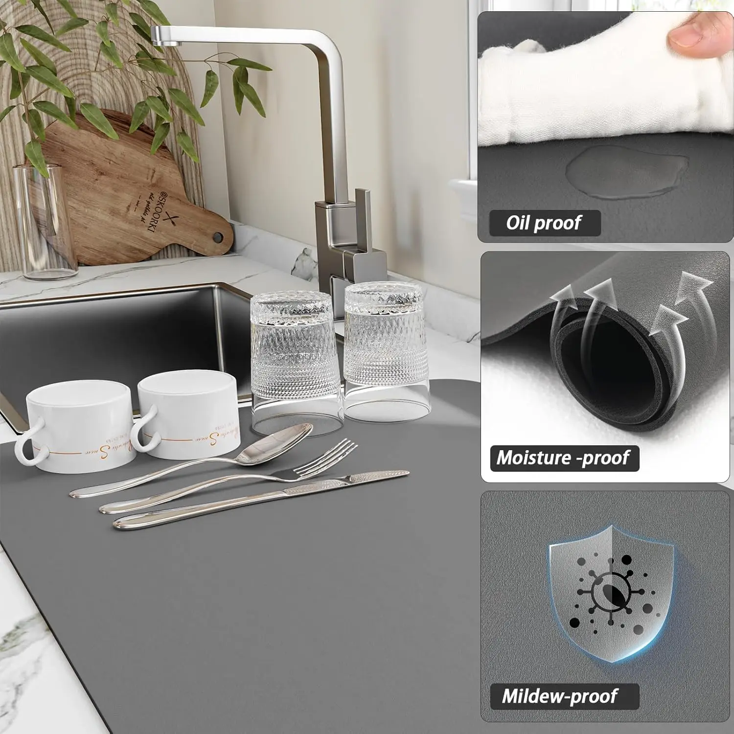 Meyve Mat Emici Bulaşık Kurutm - Bar Mat Rubber incelemesi ve fiyatı