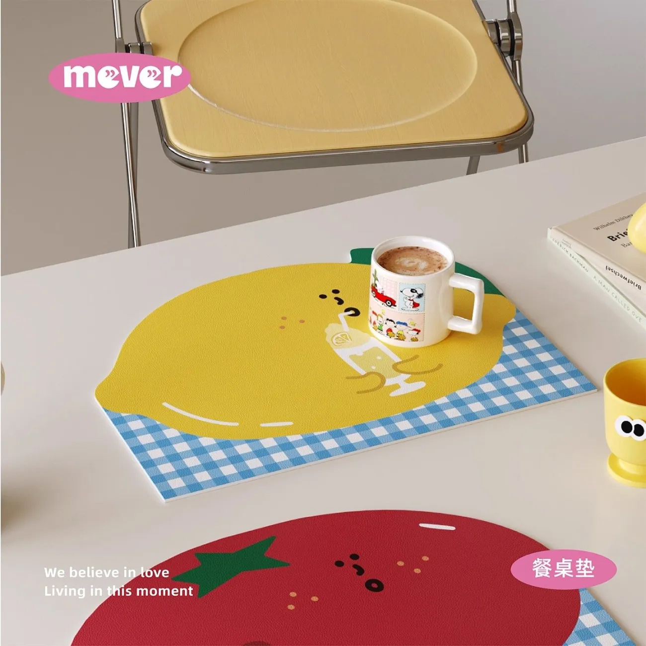 Çizgi Film Desenli Deri Su Geç - Bar Mat Rubber incelemesi ve fiyatı