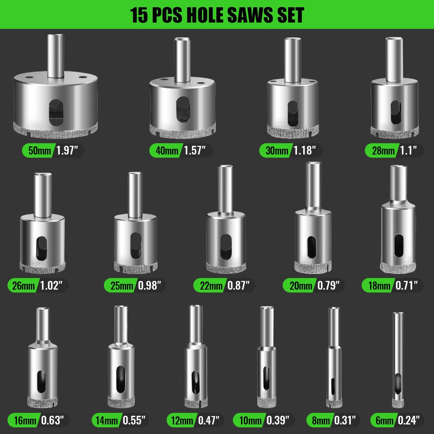 17 Parça Elmas Karo Delme Uçla - Jigger Double Sided incelemesi ve fiyatı